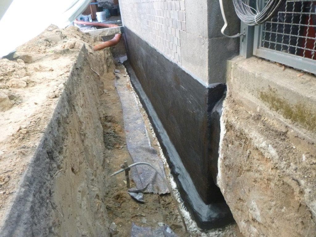 Baustelleneinsatz von IMATEC bei einer Bauwerksabdichtung
